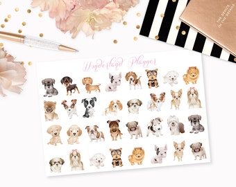 Dogs - Mixed Breeds or Pick Your Breed! Decorative Planner Stickers