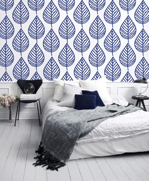 Leaves Adhesive Wallpaper Removable Wallpaper Wall