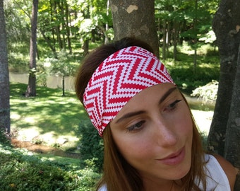 Running - Yoga Headband - Red Picnic Print - Nonslip Headband