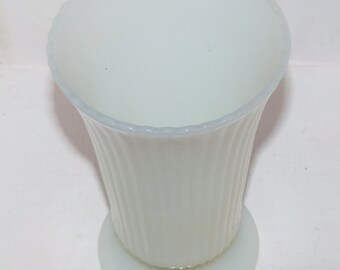 E.O. Brody Cleveland Ohio. Antique milk glass vase - 564