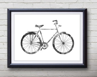 Bicycle painting | Etsy