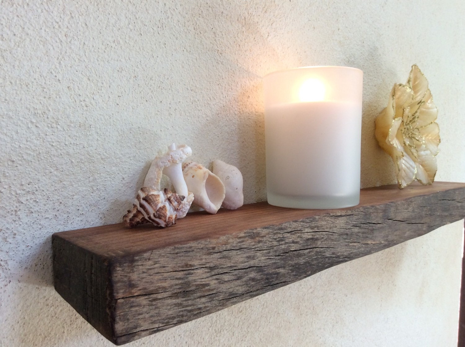 Floating Shelf rustic wood live edge Wood Natural edge