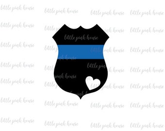 Police Badge SVG, Blue Lives Matter, Thin Blue Line, Police Badge, SVG, Police Officer, Digital Cut File, Instant Download, Cut File Design