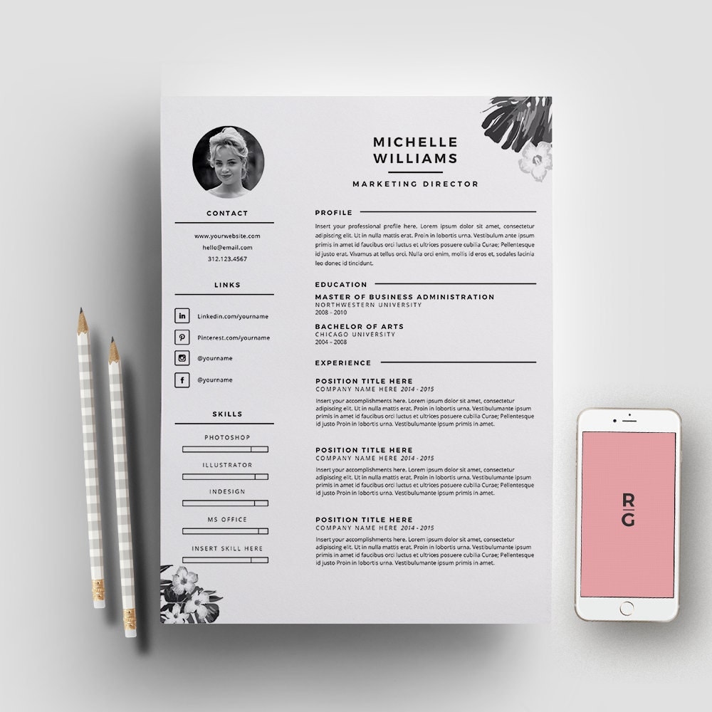 cv marketing template