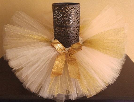 Gold Tutu Golden Shimmer Dance Skirt