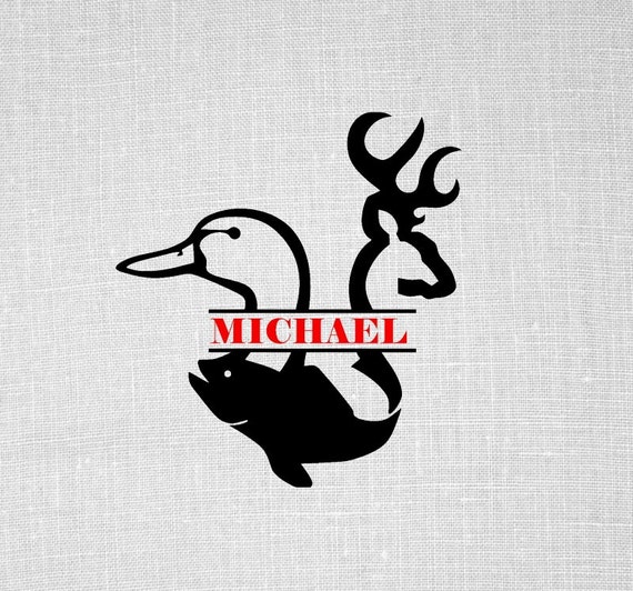 Download deer duck and fish hunting fishing svg deer by ...