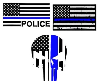 Thin blue line svg, Back the blue svg, Thin blue line flag svg, Support svg, blue lives matter svg, all lives matter svg, police svg, svg