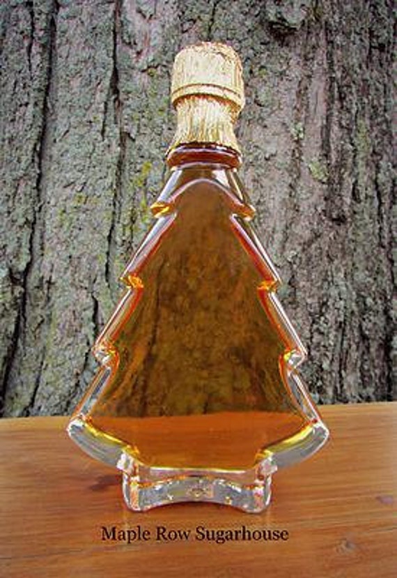 Maple Syrup Christmas Tree Bottle