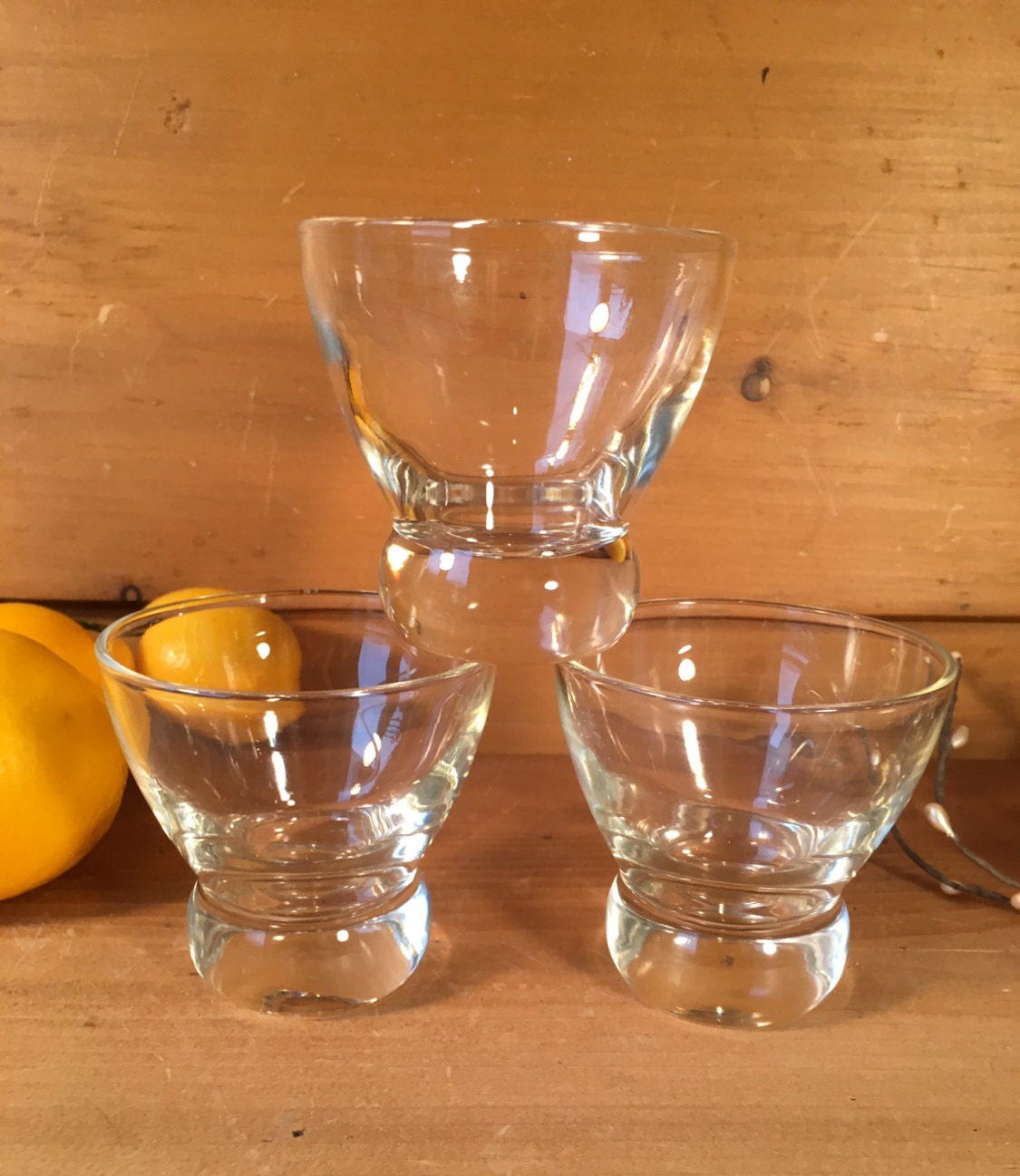 Mid-Century Modern Eva Zeisel Low Ball Glasses set of 3 by ...