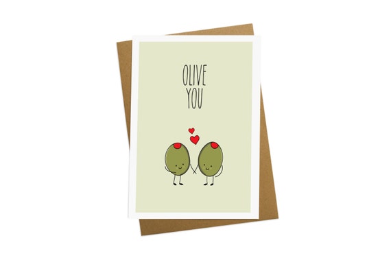 Olive You - Valentine's Day Card