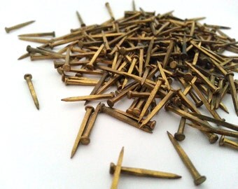 Antique nails | Escutcheon nails | Ornament nails | Solid brass | Square nails #33A5C3X10