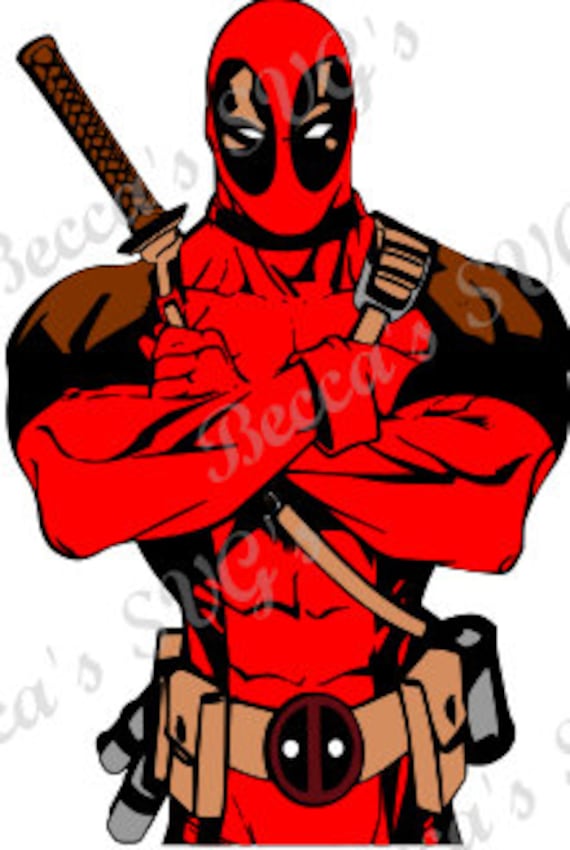 Download Deadpool 6 layer/color SVG