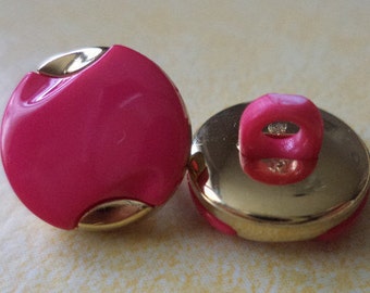 11 small 12 mm (5178) button pink buttons