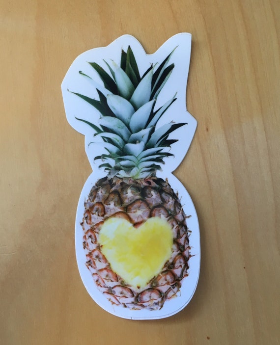 PINEAPPLE LOVE / HEART sticker