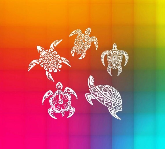 Download Turtle Tribal Svg Sea Life Digital Cut Files for Silhouette