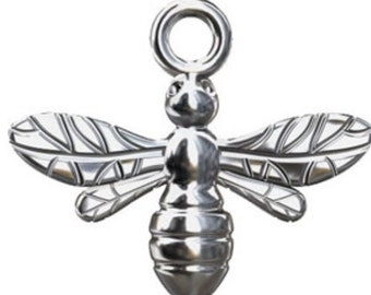 Sterling Silver Bee Charm, Bee Charm, Alexia Silver