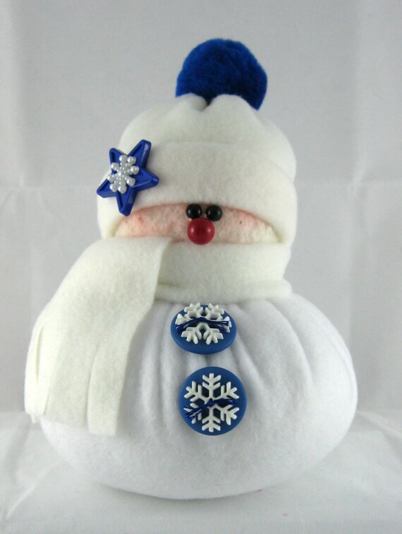 stuffed snowman decor