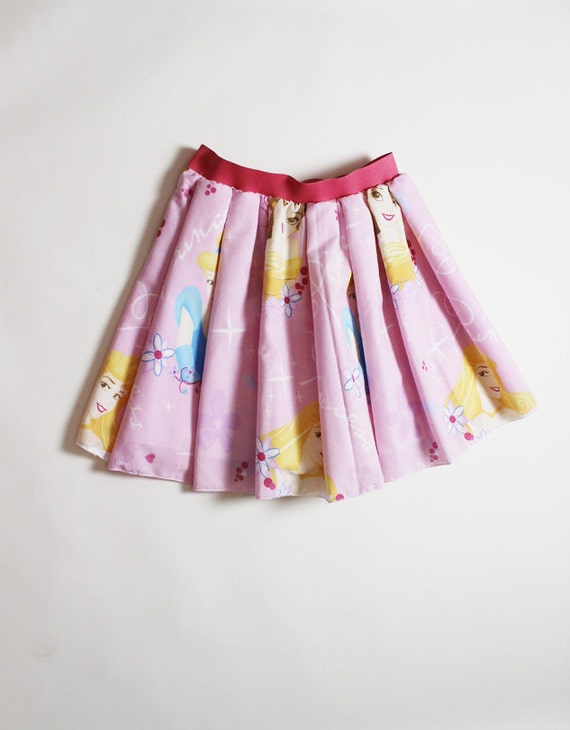 DISNEY Princess Skirt Pink Disney Skirt Handmade by lynnsrags