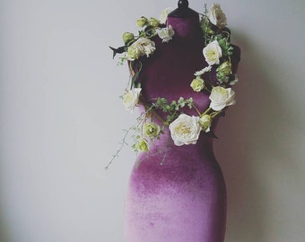 Female Display Mannequin Velvet Home Decor Dressform - Grape