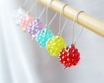 Fruit Punch - Six Snag Free Stitch Markers - Fits Up To 6.5 mm (10.5 US) - Limited Edition
