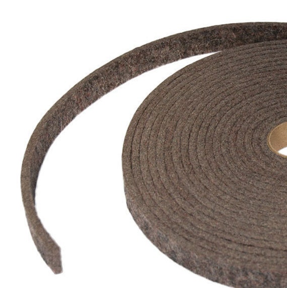 Medium Density Industrial Wool Felt Strips Natural Gray SAE