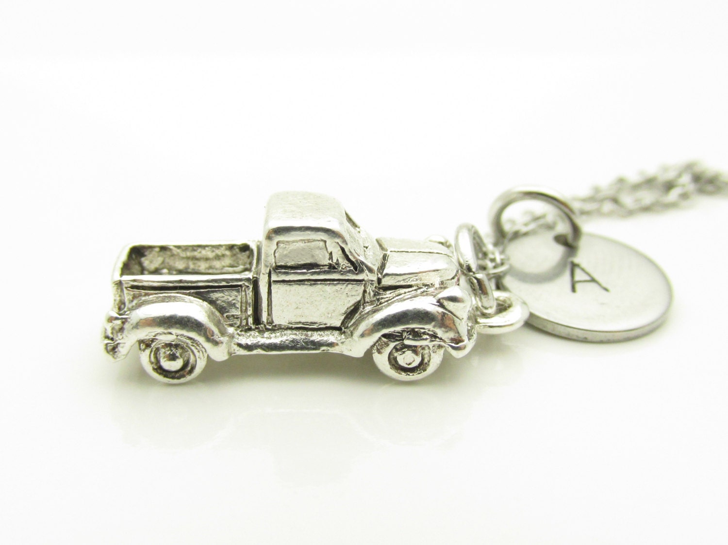 Pickup Truck Necklace Truck Necklace Personalized Stamped