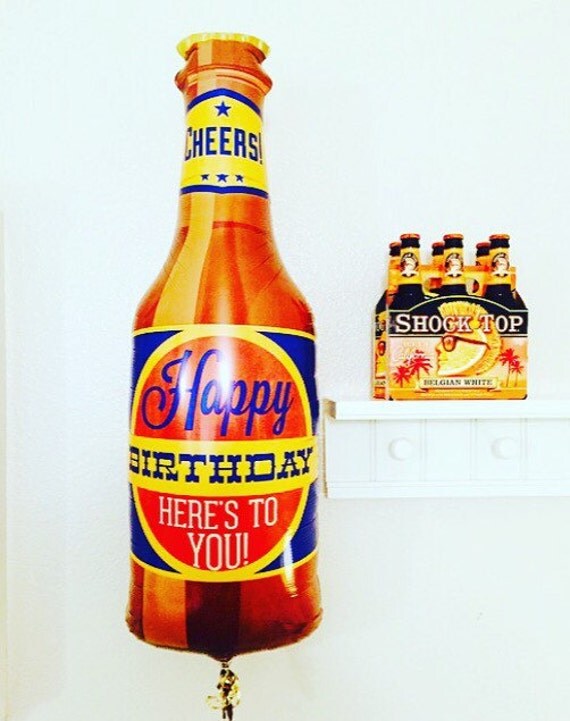 Beer Bottle Balloon Beer Photo Prop Beer Balloons by girlygifts07