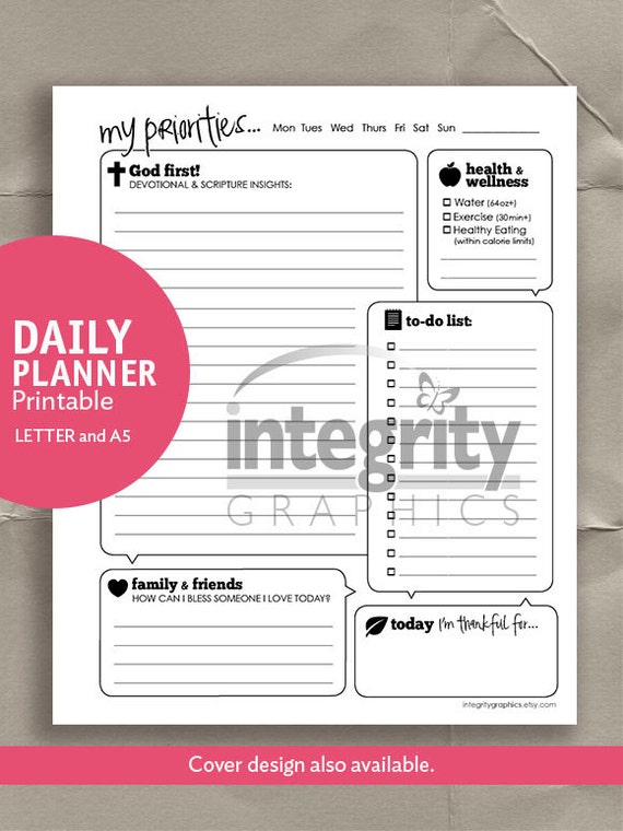 Daily Planner / Christian planner
