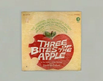 David McCallum, Tammy Grimes Three Bites of the Apple Original Movie Sound Track Album, Robert Armbruster, Vintage Vinyl Record MGM LP