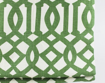 Schumacher Kelly Wearstler Imperial Trellis Roman Shade (shown in Treillage... comes in 11 Colors)
