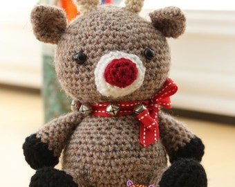 Amigurumi Crochet Pattern - Jingles the Reindeer