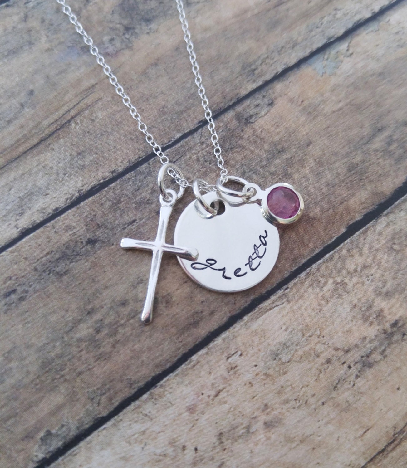 Confirmation Gift // Sterling Silver Cross Necklace with