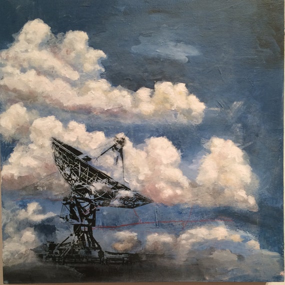 Cloud Painting with Satellite Dish