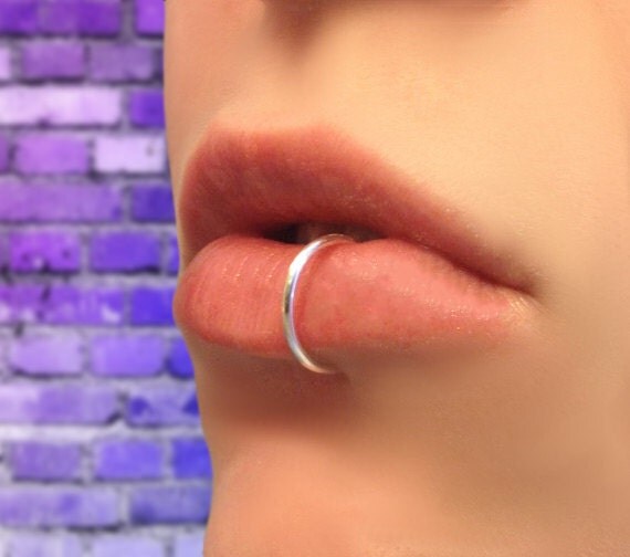 Fake Lip Ring Clip On Lip Ring Faux Lip Ring Hoop Lip