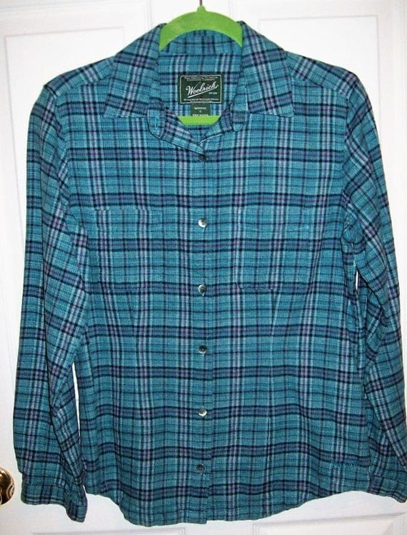 blue green plaid flannel