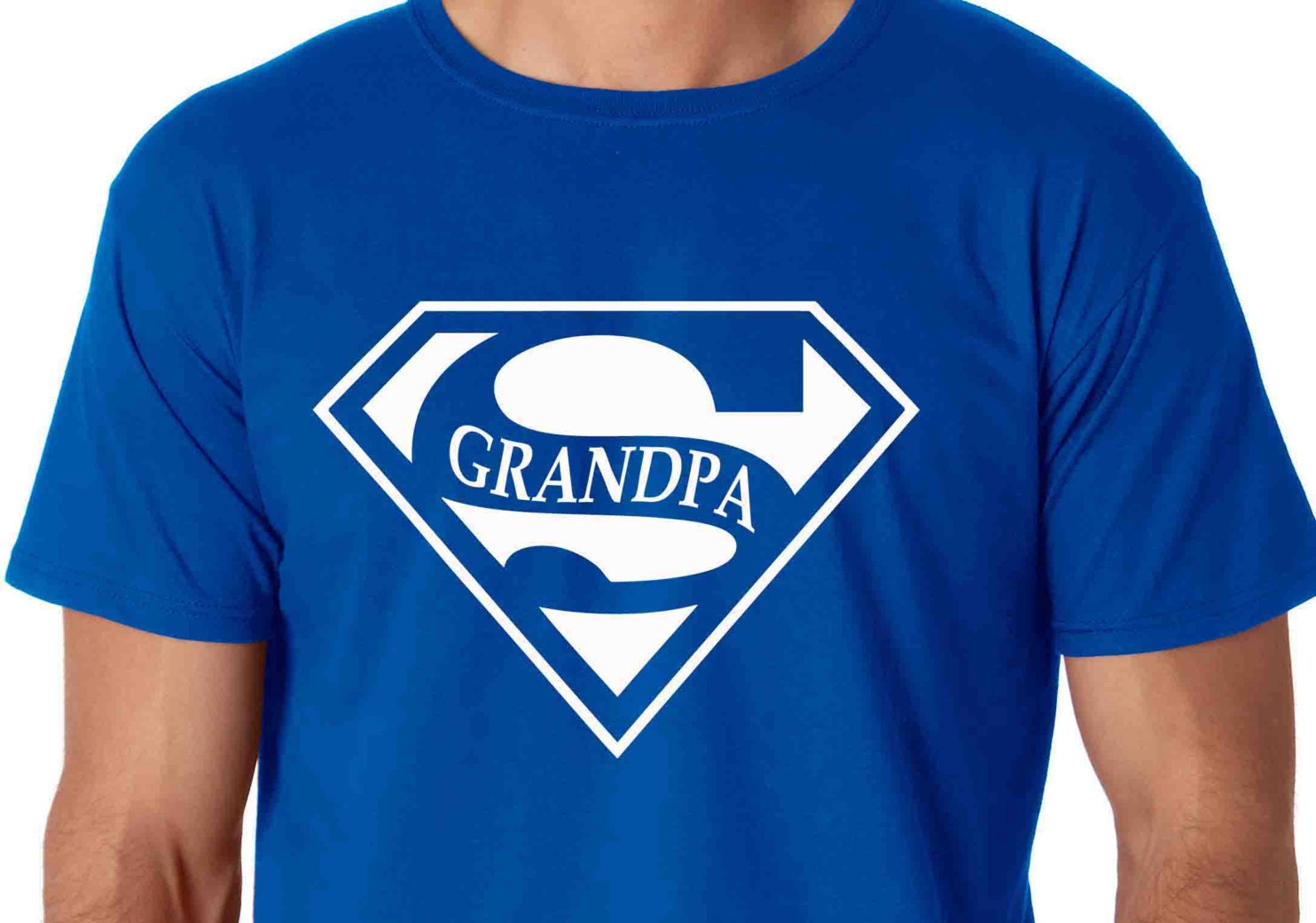 Super Grandpa Men TShirt T-Shirt for Grandpop New