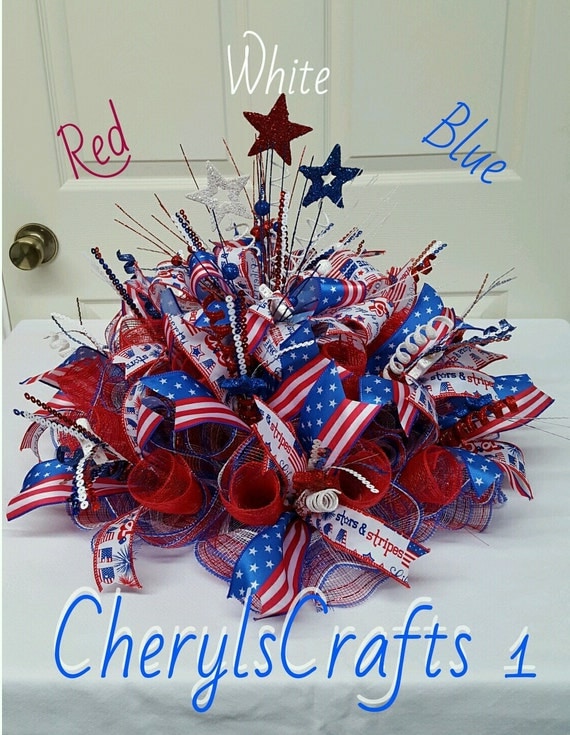 Red White Blue CenterpiecePatriotic CenterpieceJuly 4th