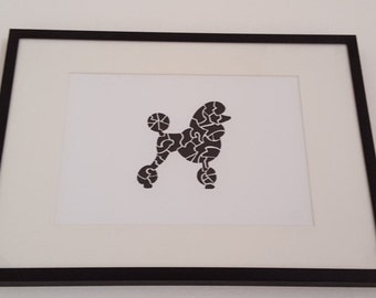 Poodle Wall Art - Dog Wall Art - Poodle Print A5 (5.8" x 8.3")