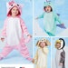 UNCUT Child Toddler Halloween Costume Sewing Pattern Simplicity 1032 Cat, Unicorn, Dog, Penguin