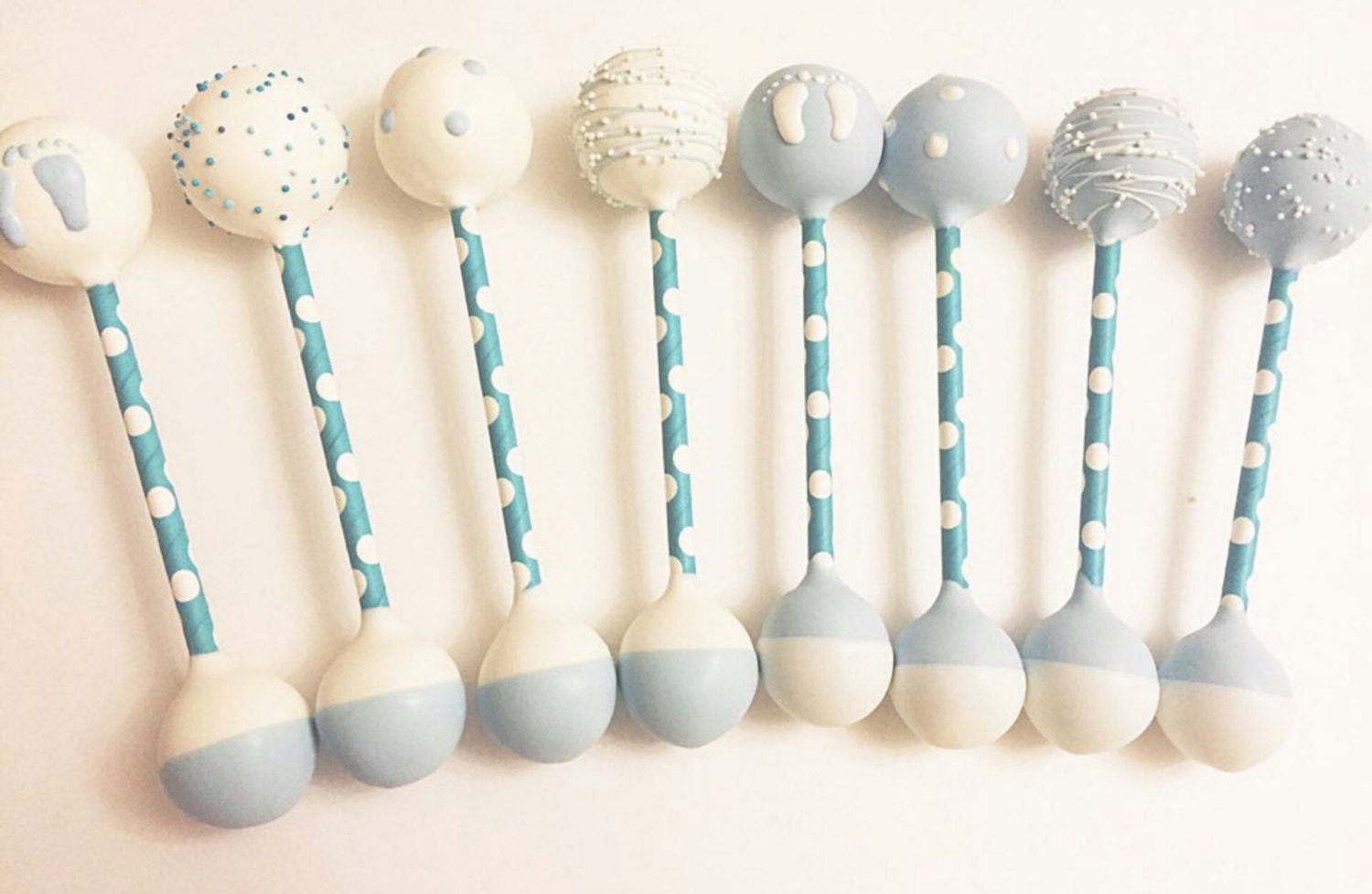Baby rattle cake pops