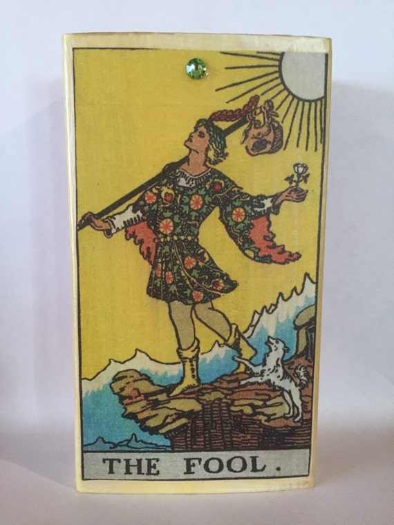 Rider Waite Tarot The Fool Altered Matchbox