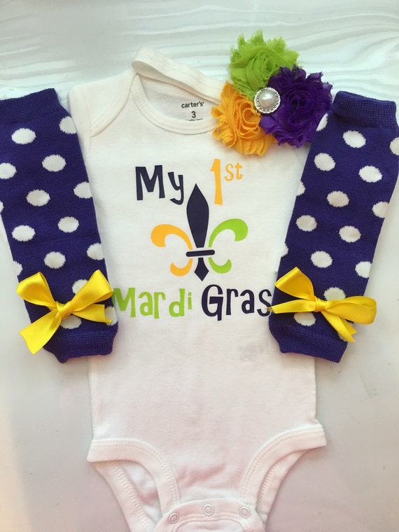 mardi gras baby girl shirt