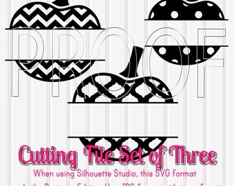 Pumpkin Cut File Set of 3 SVG PNG & jpg formats Commercial Use Cut Files SVG Fall svg pumpkin svg split pumpkin chevron pumpkin