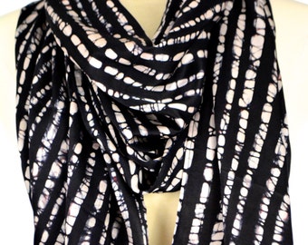 Silk neck scarf | Etsy