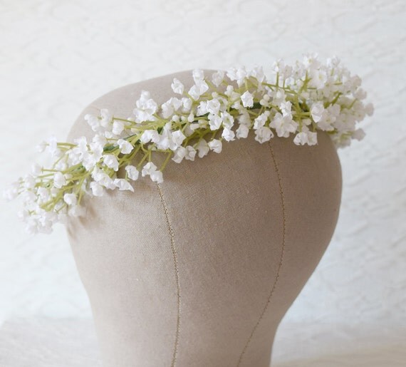 Gypsophila Flower Crown flower circlet wedding by WoodlandBlossoms