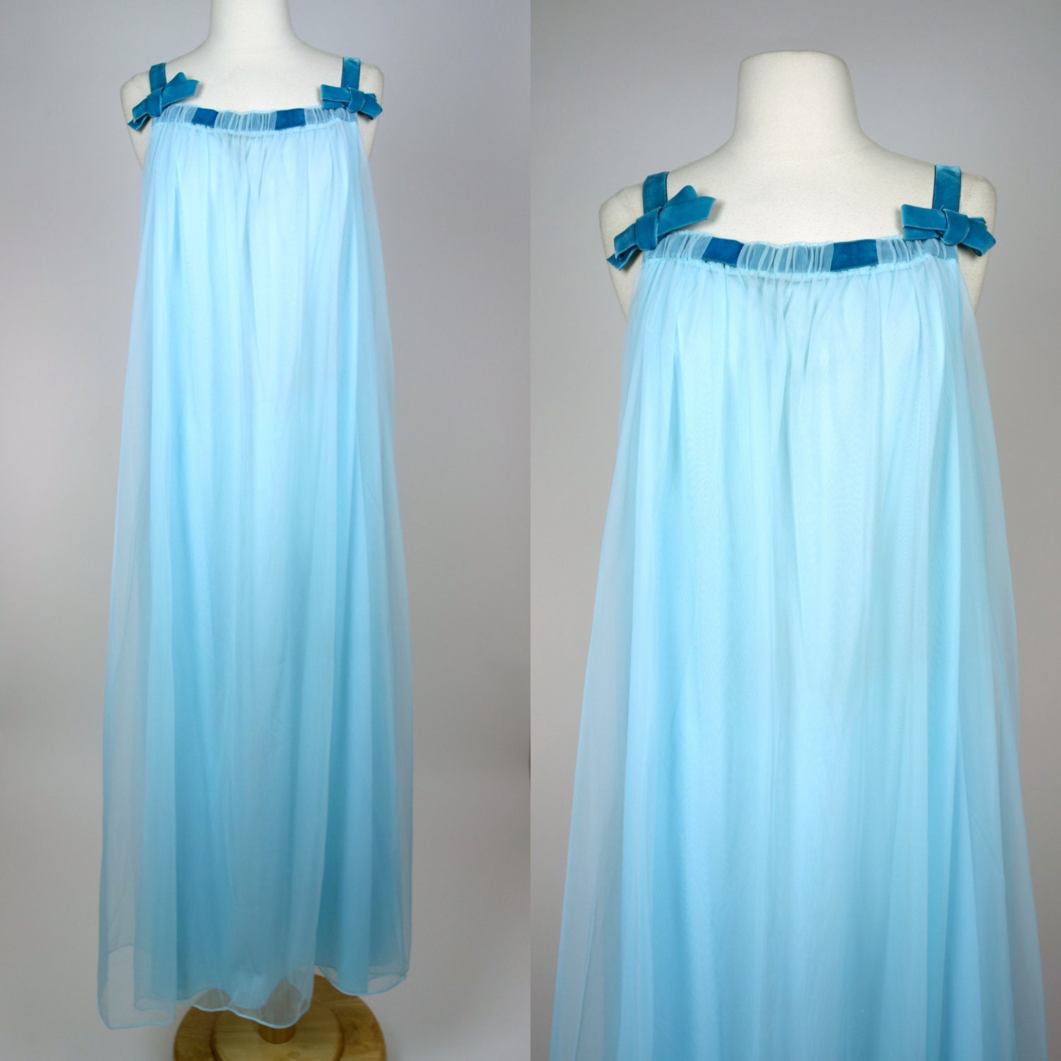 sheer chiffon gown