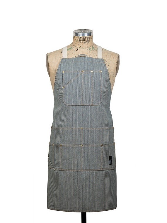 Utility Apron Engineer Stripe Denim
