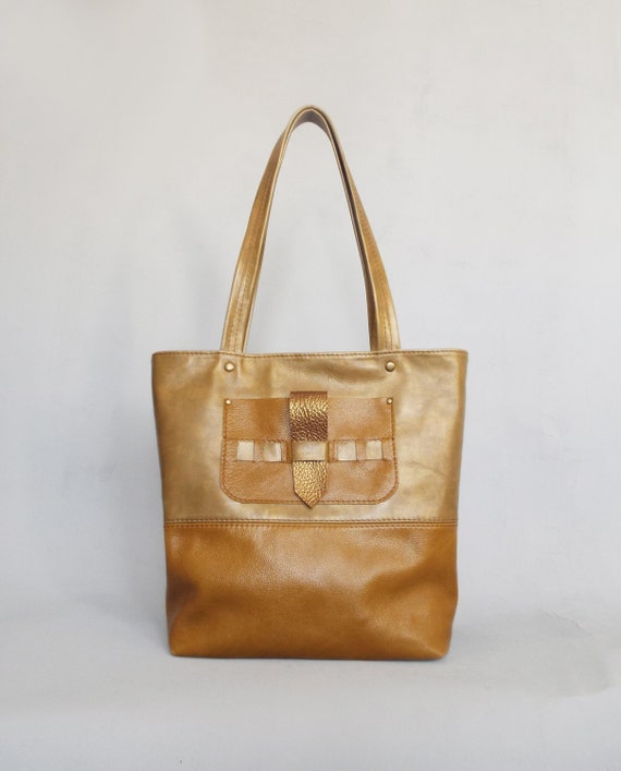 Leather tote bag. Leather shoulder bag. Leather handbag. by 5plus