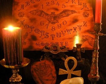 Gothic Victorian Vampire Bat Spirit Board, Ouija Board, Vampyre