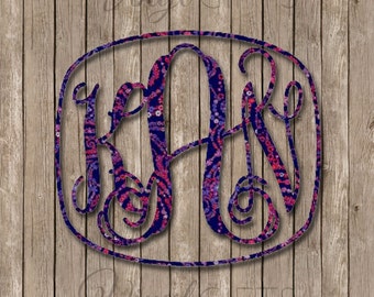 Lilly Pulitzer House lilly pulitzer inspired vine monogram decal // diy lilly Lilly Pulitzer House lilly pulitzer inspired vine monogram decal // diy lilly